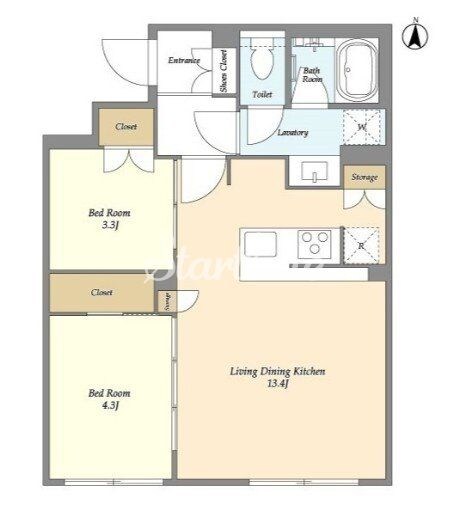 ガーデンレジデンス恵比寿の物件間取画像