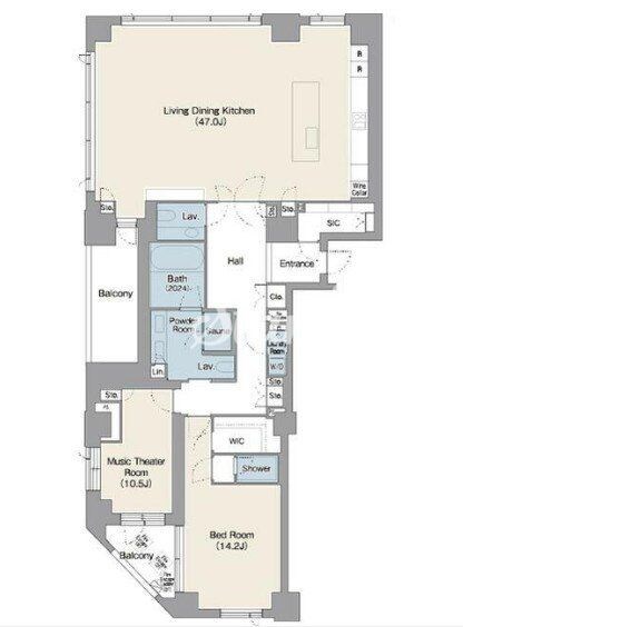 プレステージレジデンス白金台の物件間取画像