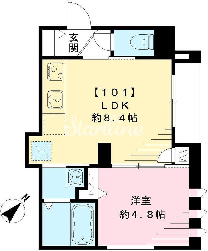 グランビューノ荏原の物件間取画像
