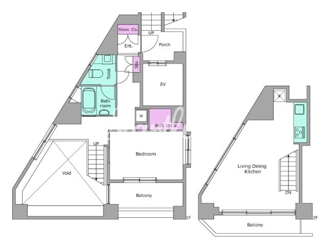 レジディア恵比寿IIIの物件間取画像