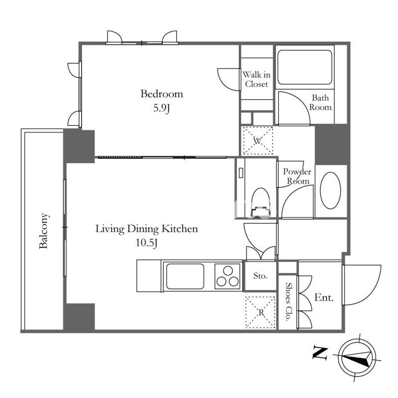 KDXレジデンス恵比寿の物件間取画像