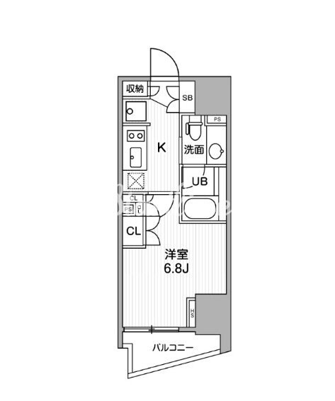 シーズンフラッツ大井町の物件間取画像