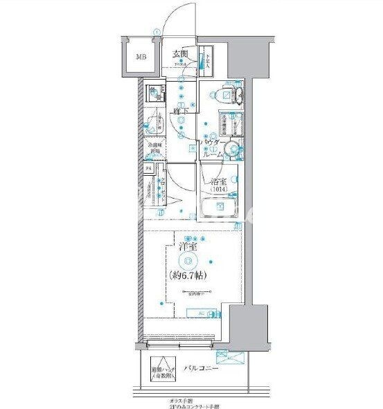 クオリタス品川南の物件間取画像