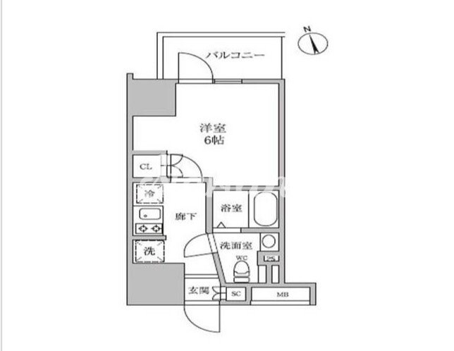 レジディア蒲田IVの物件間取画像