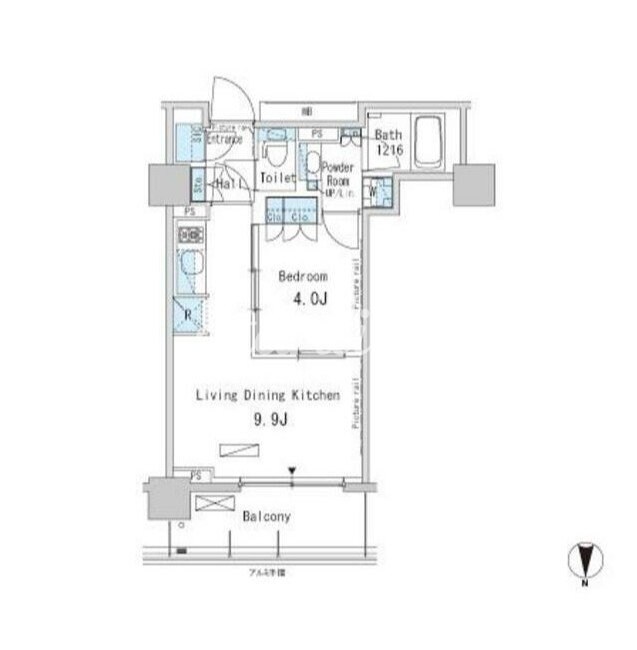 パークアクシス蒲田ステーションゲートの物件間取画像