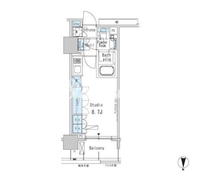パークアクシス蒲田ステーションゲートの物件間取画像