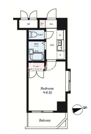 メインステージ平和島の物件間取画像