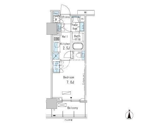 パークアクシス蒲田ステーションゲートの物件間取画像