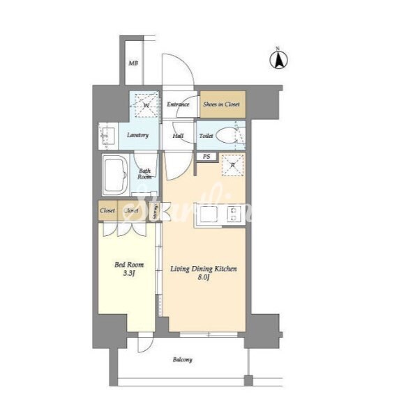 シーズンフラッツ大森北の物件間取画像