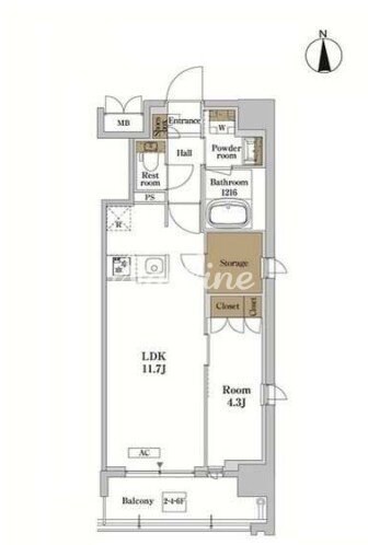 RJRプレシア蒲田の物件間取画像