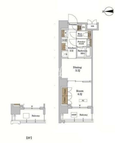 RJRプレシア蒲田の物件間取画像