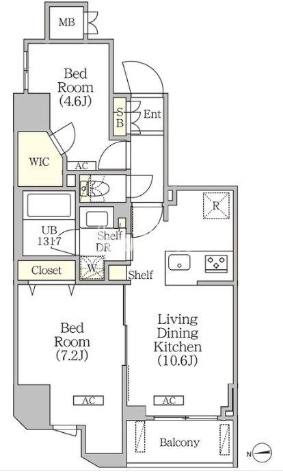 クラリティア浅草橋の物件間取画像