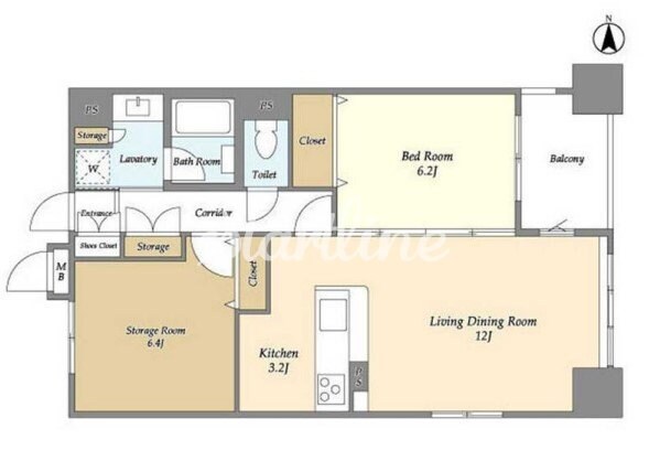 レクセルマンション上野松が谷の物件間取画像