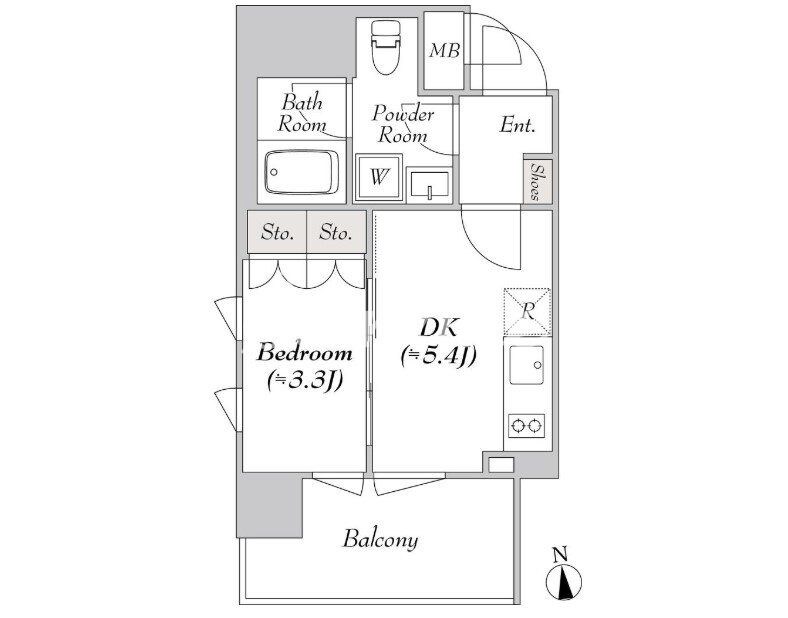ミリアレジデンス両国 の物件間取画像