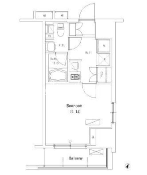 パークアクシス押上の物件間取画像