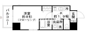 西田マンションの物件間取画像
