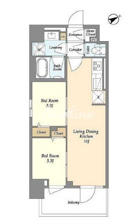 グランカーサ町屋IIの物件間取画像