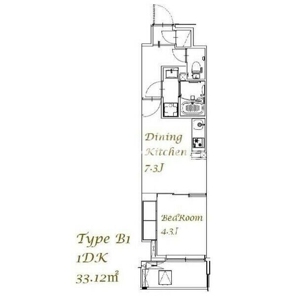 スプランディッド西日暮里の物件間取画像
