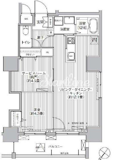 グランデュール富士の物件間取画像