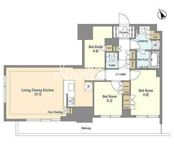 オアーゼ日暮里レジデンスの物件間取画像