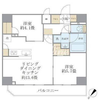 アジールコート町屋の物件間取画像