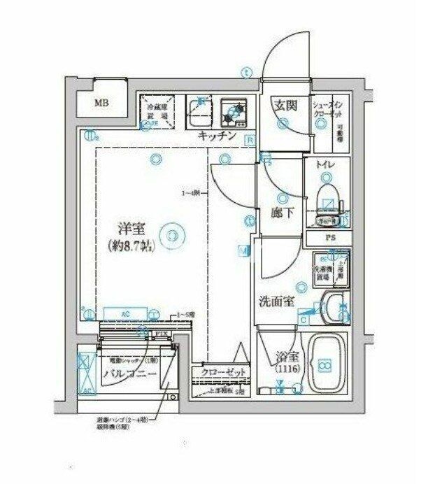 ベルシードステアーアルファ西日暮里の物件間取画像