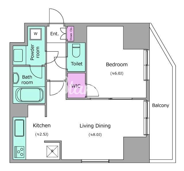 レジディア町屋の物件間取画像