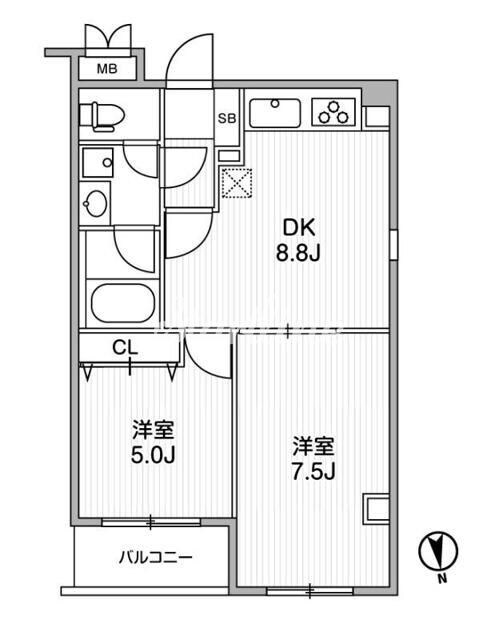 ルニック町屋の物件間取画像
