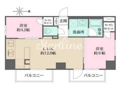 プライムアーバン西日暮里フロントの物件間取画像