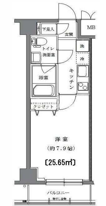 ミルーナヒルズ西日暮里の物件間取画像