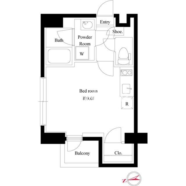 アズールコート町屋パサージュの物件間取画像
