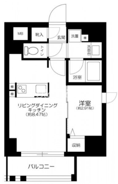グランジット千代田水道橋(GRANSITE千代田水道橋)の物件間取画像