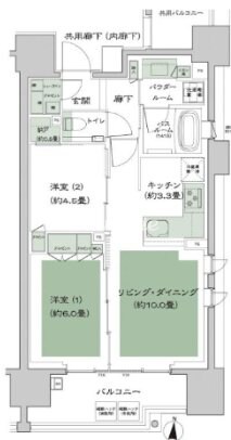 シティハウス湯島ステーションコートの物件間取画像
