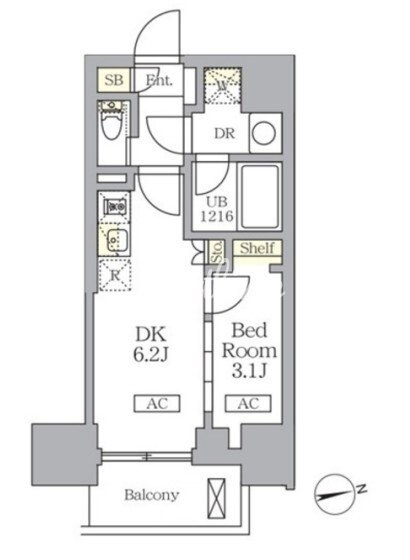 ザ・ライオンズフォーシア文京湯島の物件間取画像