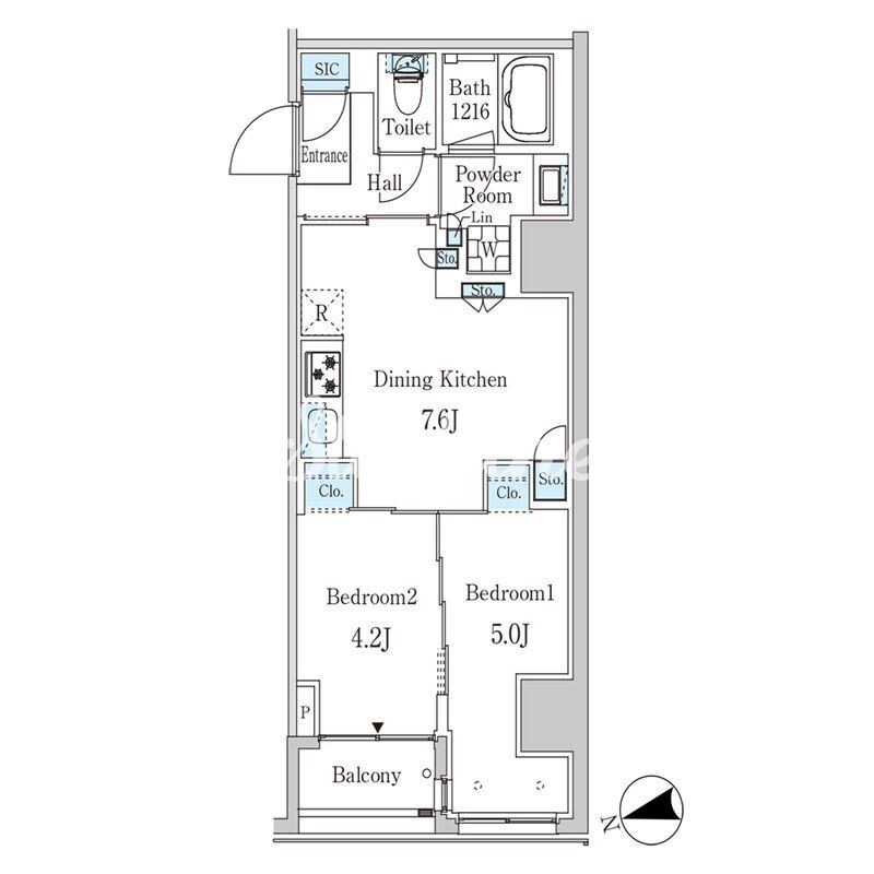 ザ・ライオンズフォーシア外神田の物件間取画像