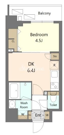 S-RESIDENCE新宿早稲田avelisの物件間取画像