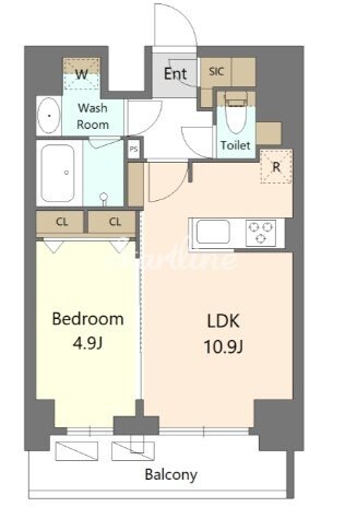 S-RESIDENCE新宿早稲田avelisの物件間取画像