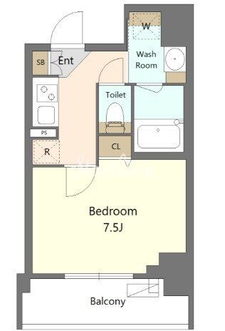 S-RESIDENCE新宿早稲田avelisの物件間取画像