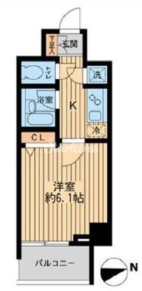 HF早稲田レジデンスIIの物件間取画像
