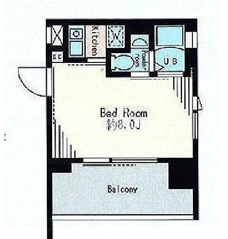 レジディア市谷薬王寺の物件間取画像
