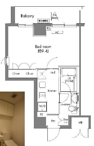 プラウドフラット早稲田の物件間取画像