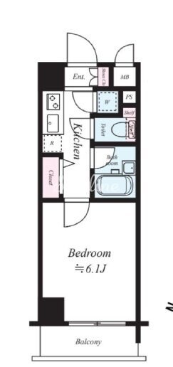 パレステュディオ飯田橋の物件間取画像