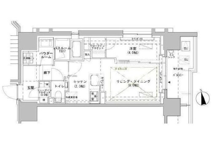 パークスフィア牛込神楽坂の物件間取画像