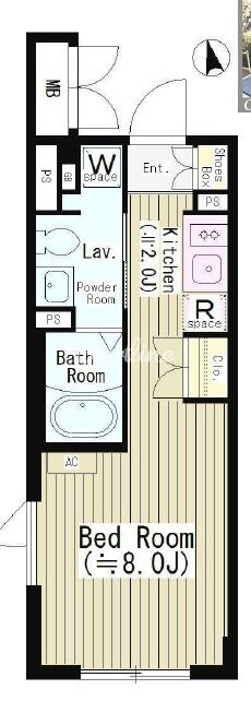 センテナリオ市谷二十騎町(Centenario市谷二十騎町)の物件間取画像