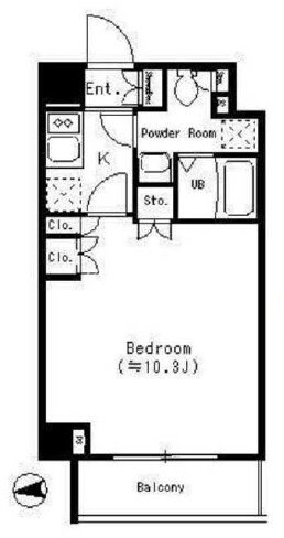パークキューブ四谷三丁目の物件間取画像