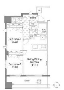 パークハビオ平河町の物件間取画像