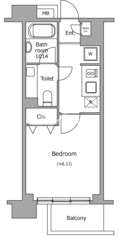 レジディア新宿イーストIIの物件間取画像