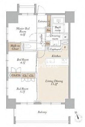 ライトテラス新宿御苑の物件間取画像