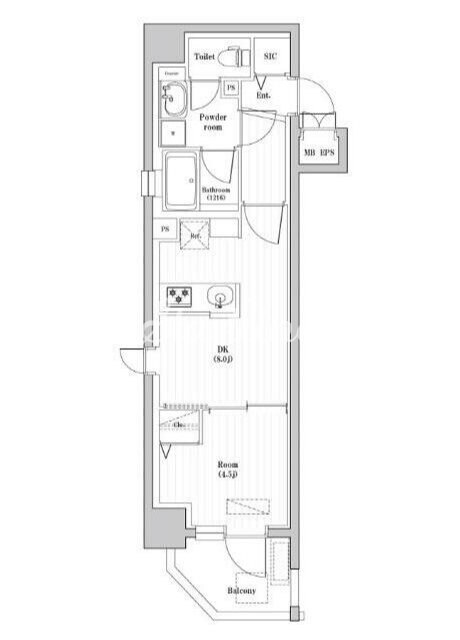 神宮北参道レジデンスの物件間取画像