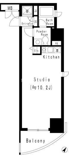 MFPR代々木タワーの物件間取画像